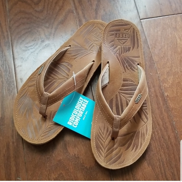 NEW! REEF Drift Away leather sandals NWT (Price Firm) NWT - Picture 3 of 8